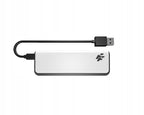Hub USB do PS5 - 3x USB-A, 1x USB-C, LED FlashFire AHUB155 odłączany kabel