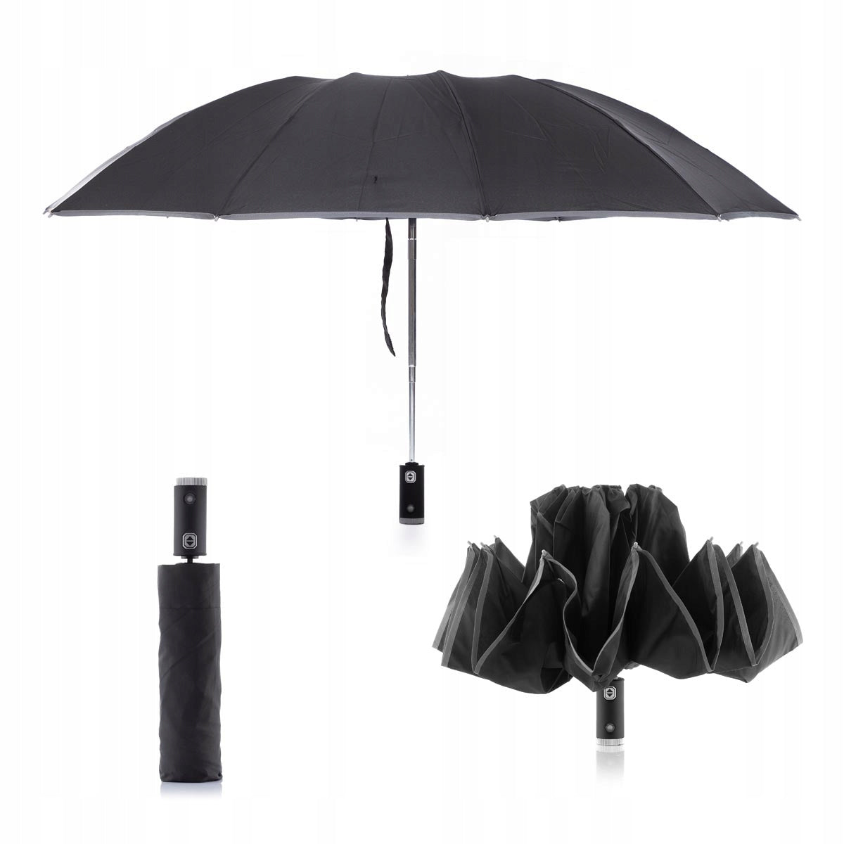 InnovaGoods parasol automatyczny wielokolorowy wbudowana latarka LED