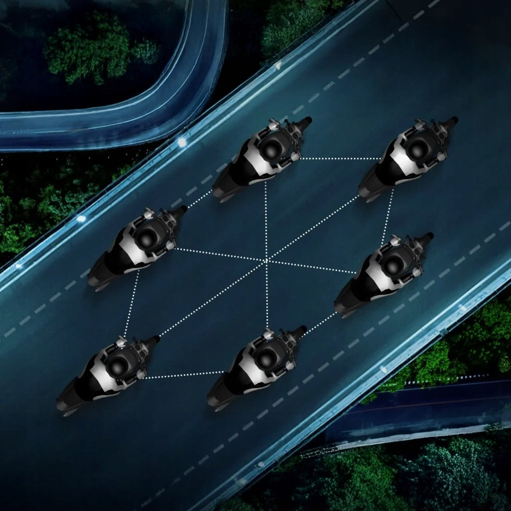 Interkom motocyklowy EJEAS Q8 Mesh 3.0 Wydajna komunikacja 6 osób 1000m230h
