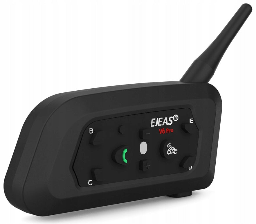 Interkom motocyklowy EJEAS V6 Pro+ dla 6 osób FM, Bluetooth, IP67 Qualcomma