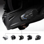 Interkom motocyklowy EJEAS X10 Plus mesh 3.0 100osobowy 1500m 300h szary