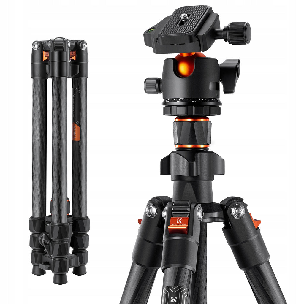 K&f concept K254C2 regulowany statyw 54 do 162CM tripod głowica kulowa 360°