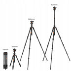 K&f concept K254C2 regulowany statyw 54 do 162CM tripod głowica kulowa 360°
