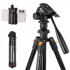 K&f concept regylowany statyw od 51 do 177CM + uchwyt na telefon + torba