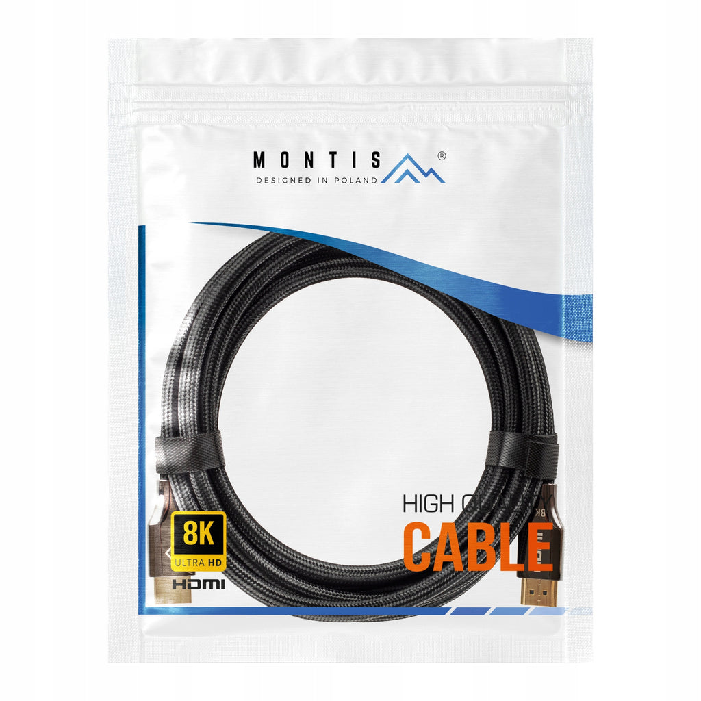 Kabel przewód HDMI-HDMI v2.1 8K60Hz 4K FHD HD 3m