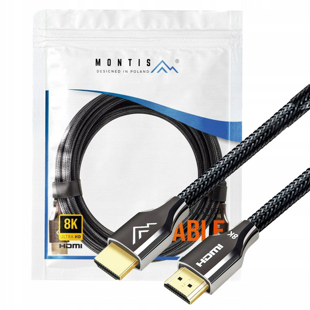 Kabel przewód HDMI-HDMI v2.1 8K60Hz 4K FHD HD 3m