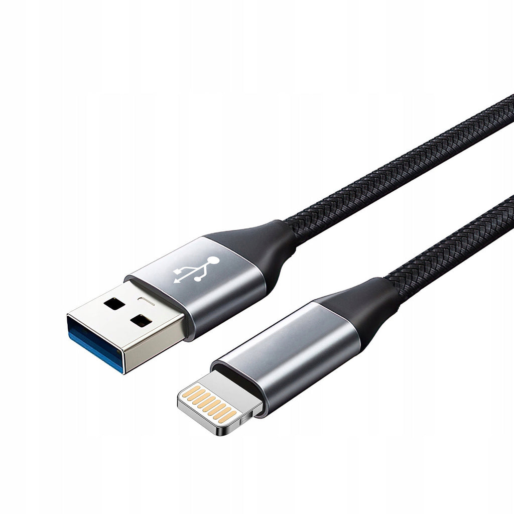 Kabel USB - Lightning 2.0 mocny długi oplot 2M