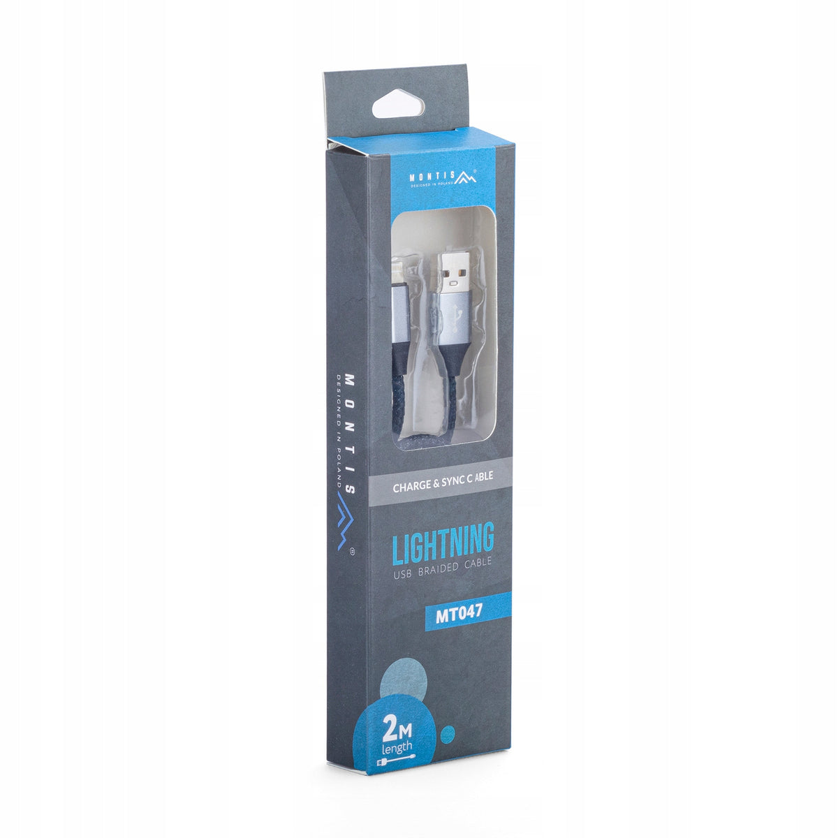Kabel USB - Lightning 2.0 mocny długi oplot 2M