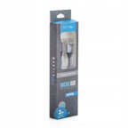 Kabel USB - microUSB 2.0 wzmacniany wytrzymały długi 2m oplot