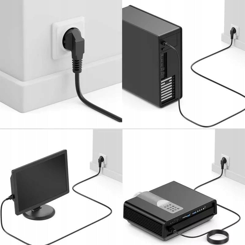 Kabel zasilający przewód komputerowy 1,5m PC ups