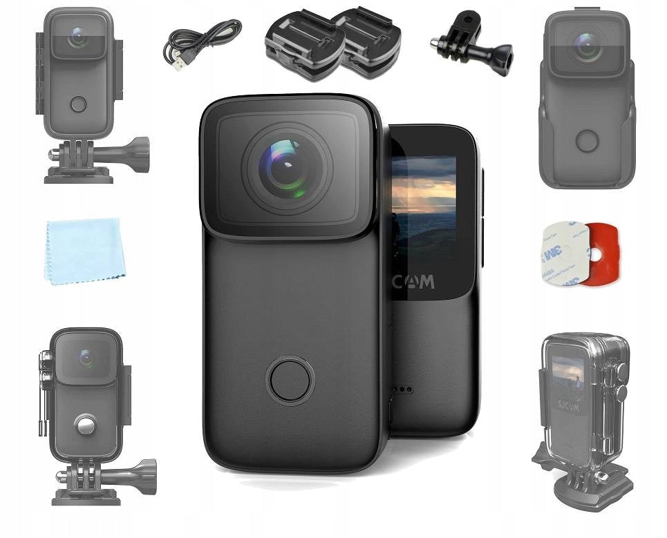 Kamera sportowa SJCAM C200 4K Wi-Fi norm IP68 rower
