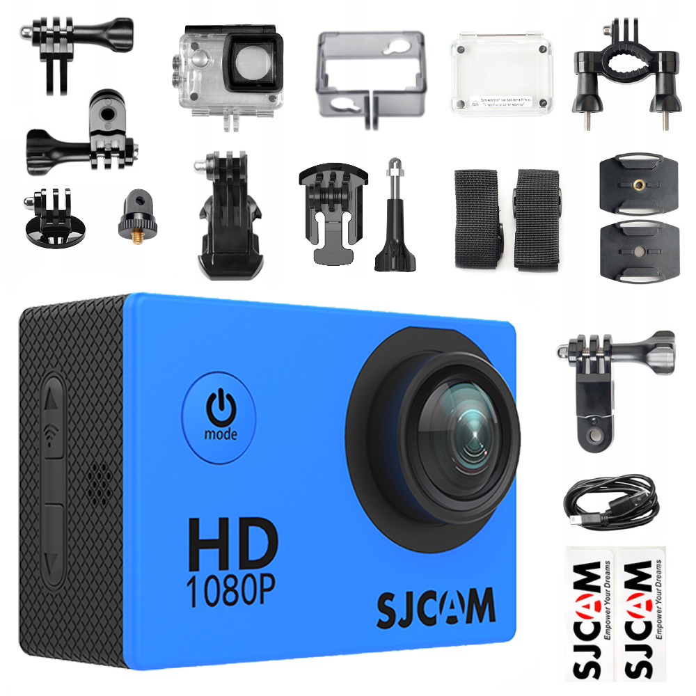 Kamera sportowa SJCAM SJ4000 1080P full HD wodoodporna akcesoria moto