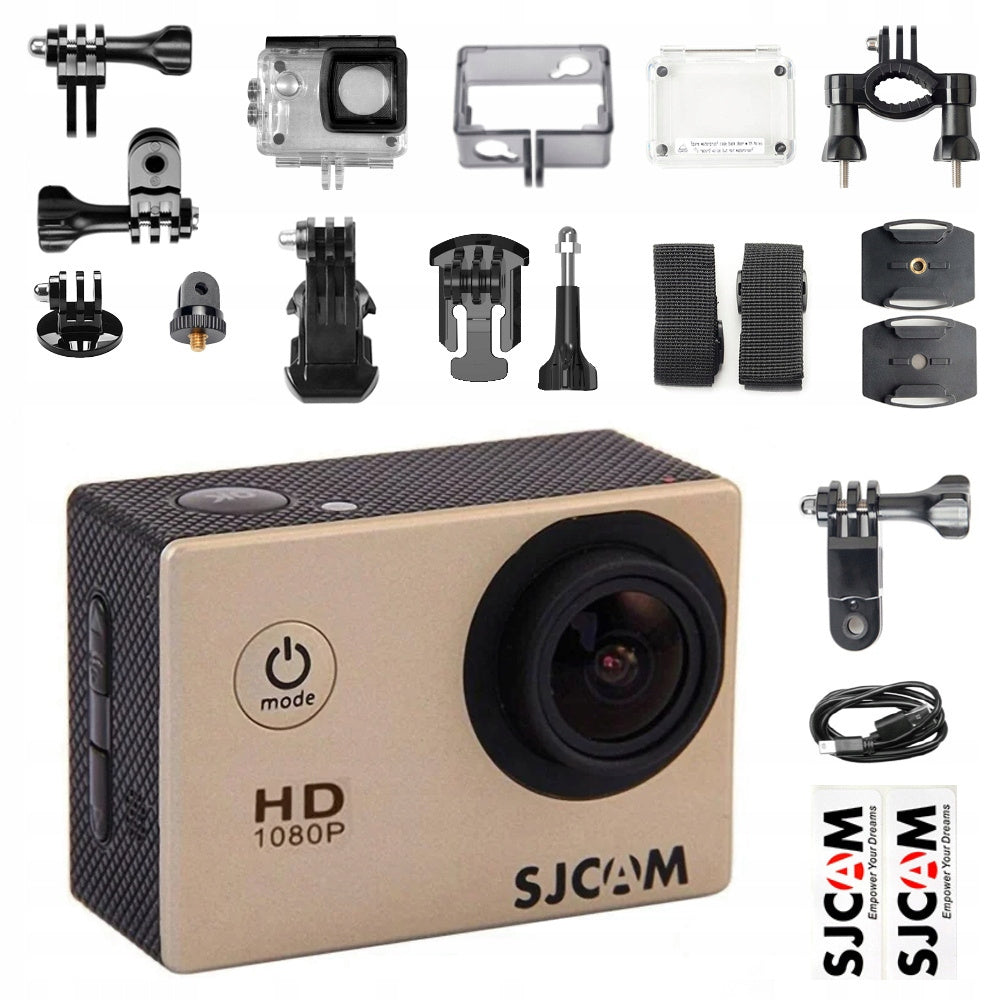 Kamera sportowa SJCAM SJ4000 1080P full HD wodoodporna akcesoria moto