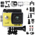 Kamera sportowa SJCAM SJ4000 Wi-Fi żółta 4k UHD wodoodporna akcesoria
