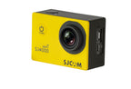 Kamera sportowa SJCAM SJ4000 Wi-Fi żółta 4k UHD wodoodporna akcesoria