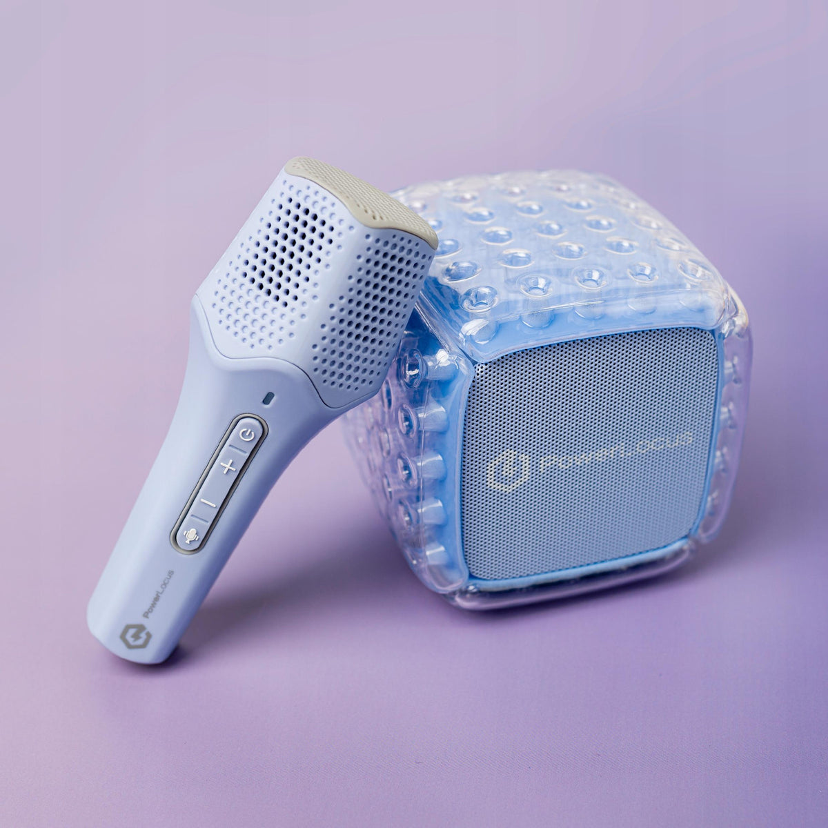 Karaoke PowerLocus Aero Głośnik Bluetooth z Mikrofonem Bezprzewodowym dla Dzieci