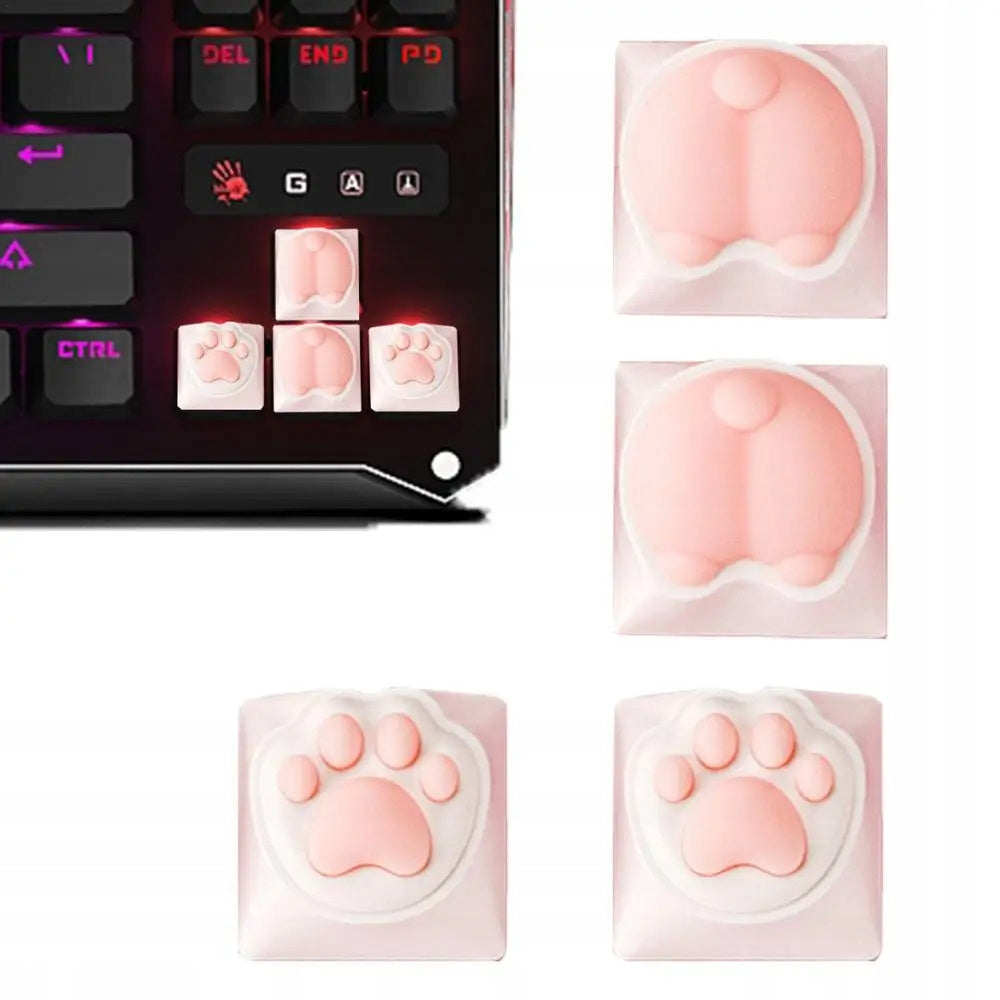 Keycaps klawiatura klawisze kocie łapki x2 pupcia corgi x2