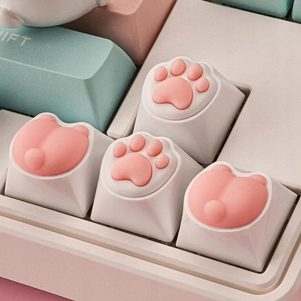 Keycaps klawiatura klawisze kocie łapki x2 pupcia corgi x2