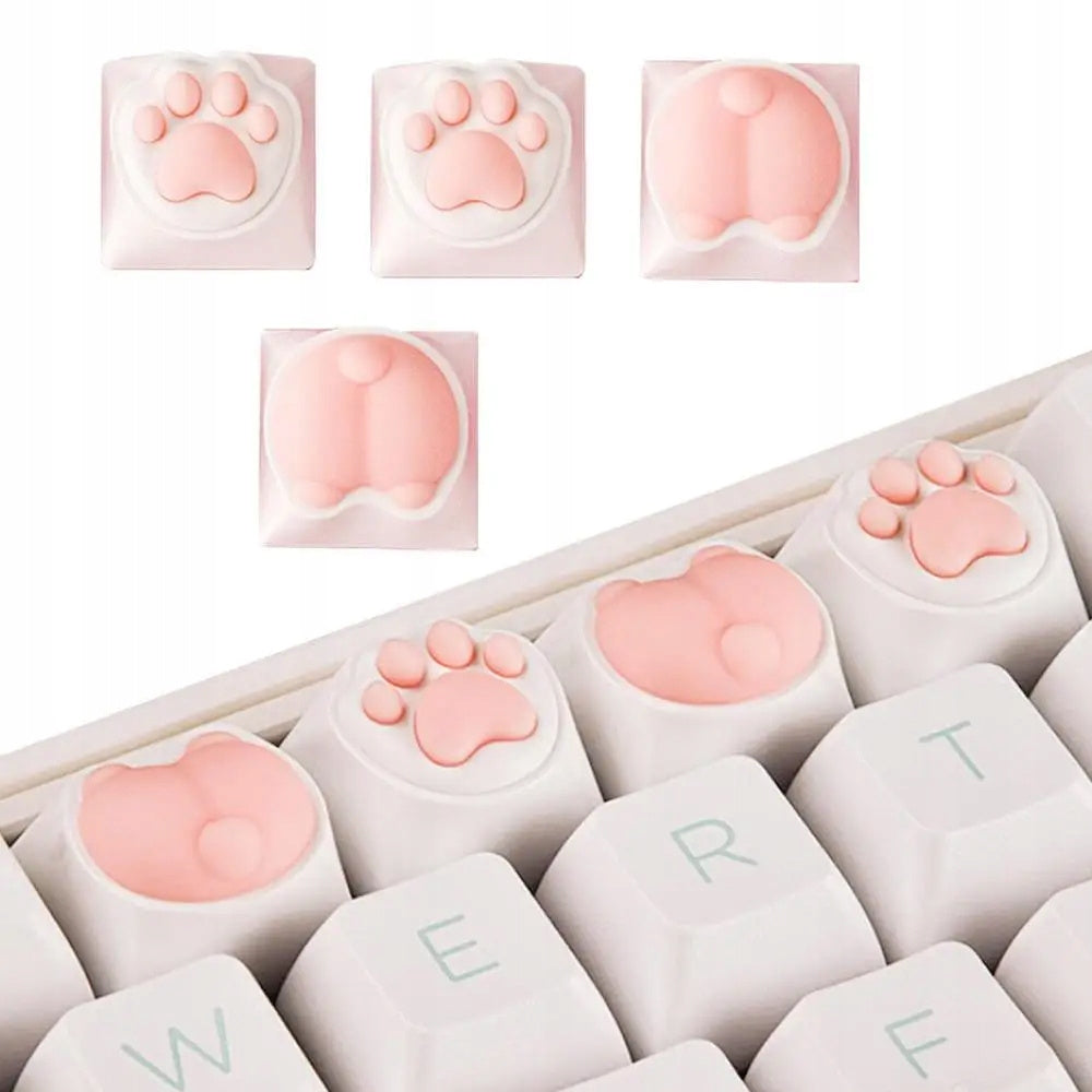 Keycaps klawiatura klawisze kocie łapki x2 pupcia corgi x2