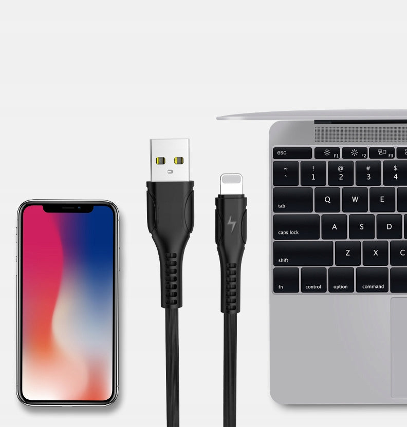Kabel Libox USB - Apple Lightning 1 m czarny