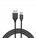 Kabel Libox USB - USB typ C / microUSB / Lightning 1 m czarny