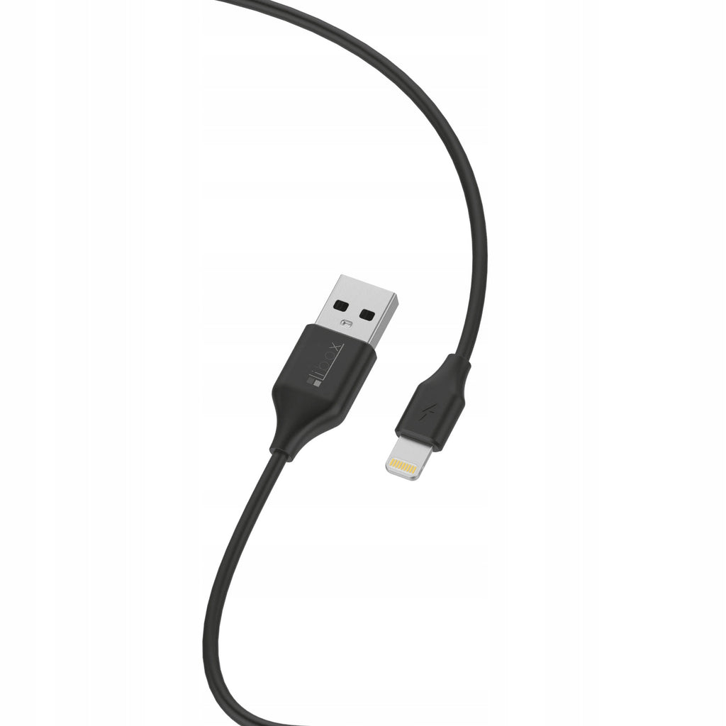 Kabel Libox USB - USB typ C / microUSB / Lightning 1 m czarny