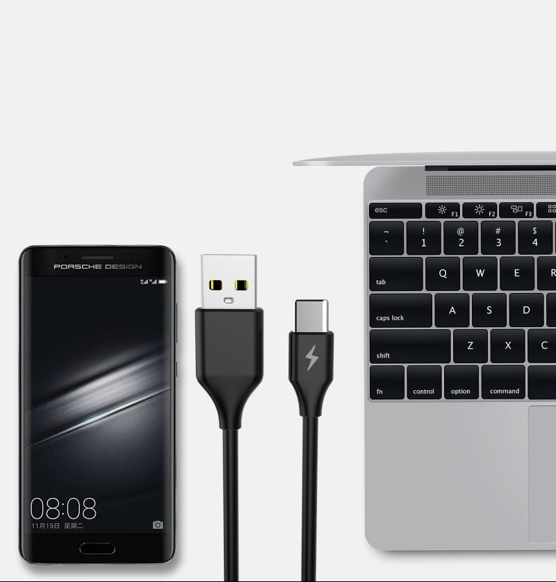 Kabel Libox USB - USB typ C / microUSB / Lightning 1 m czarny