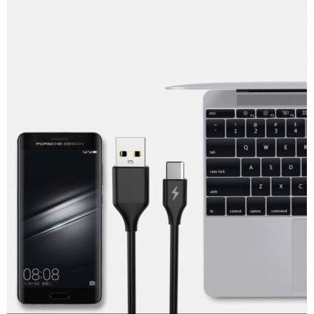 Kabel Libox USB - USB typ C / microUSB / Lightning 1 m czarny
