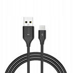 Kabel Libox USB - USB typ C / microUSB / Lightning 1 m czarny