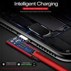 Kabel Libox USB - microUSB typ B 1 m czerwony