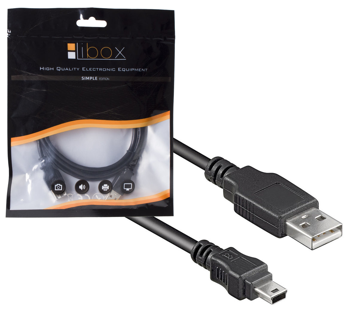 Kabel Libox mini-USB LB0017 1,8m