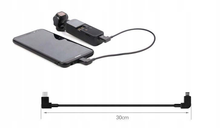 Kabel OTG RC USB-C - iPhone dla kamery DJI Pocket 2 / DJI Mini 2 (OP-X9168)
