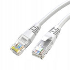 Kabel przewód ethernet Patchcord U/UTP 5e RJ45 / RJ45 30 m biały internet