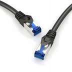 Kabel Sieciowy Patchcord S/FTP 6a RJ45 / RJ45 1,5 m czarny internet