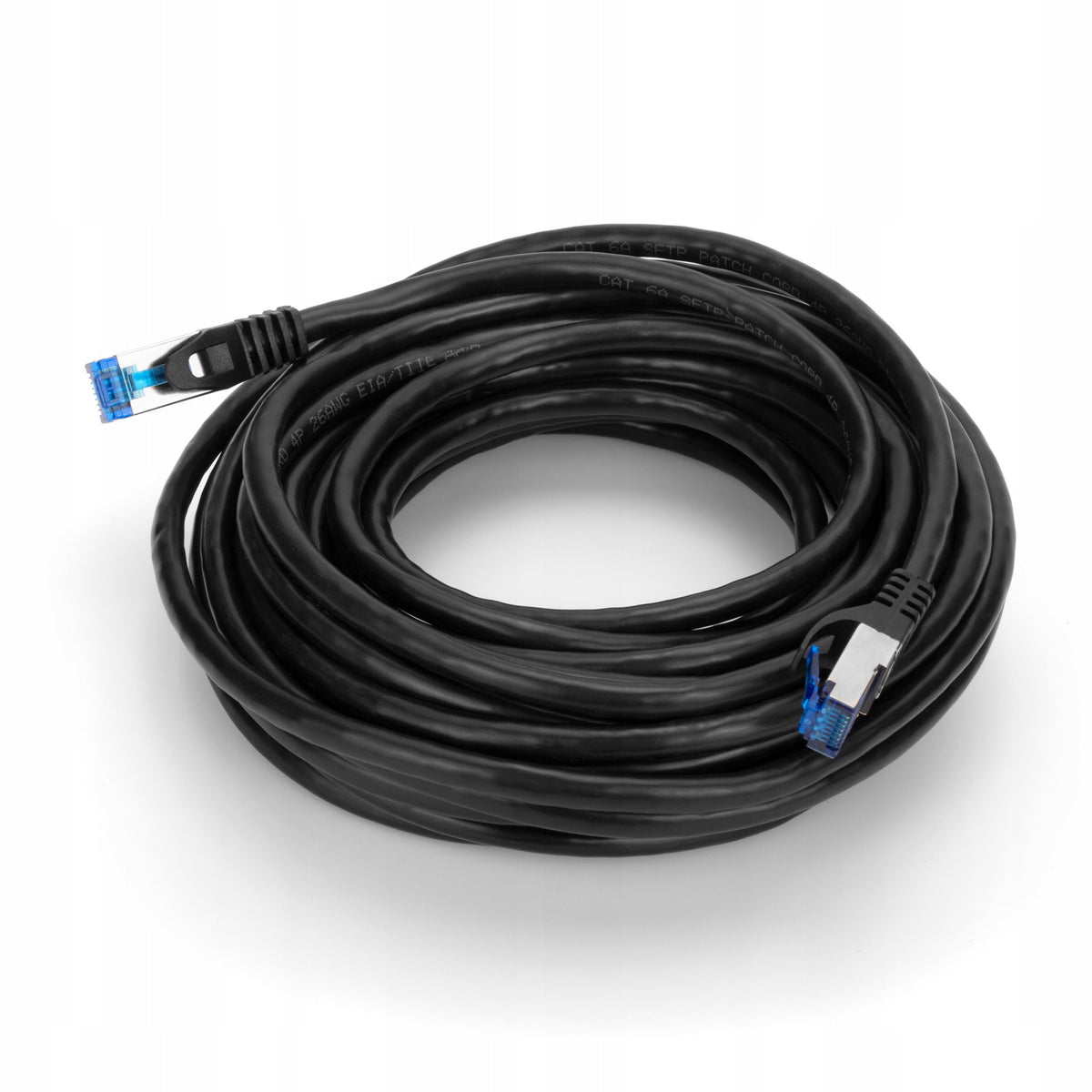 Kabel Sieciowy Patchcord S/FTP 6a RJ45 / RJ45 1,5 m czarny internet