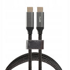 Kabel USB C - USB C 3.0 metalowy wtyk wzmacniany szybkie ładowanie 1M