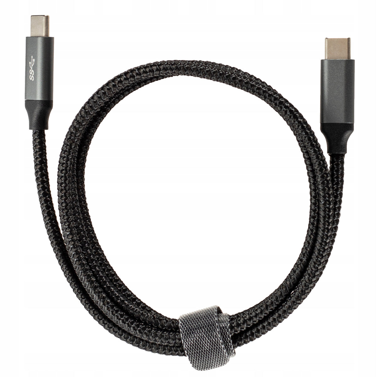 Kabel USB C - USB C 3.0 metalowy wtyk wzmacniany szybkie ładowanie 1M