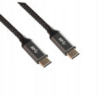 Kabel USB C - USB C 3.0 metalowy wtyk wzmacniany szybkie ładowanie 1M