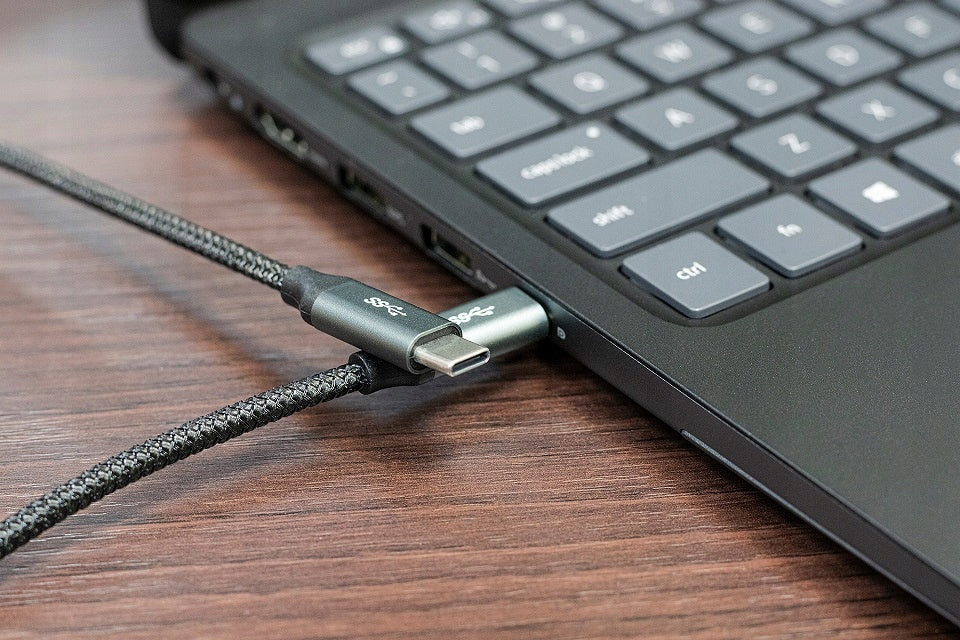 Kabel USB C - USB C 3.0 metalowy wtyk wzmacniany szybkie ładowanie 1M