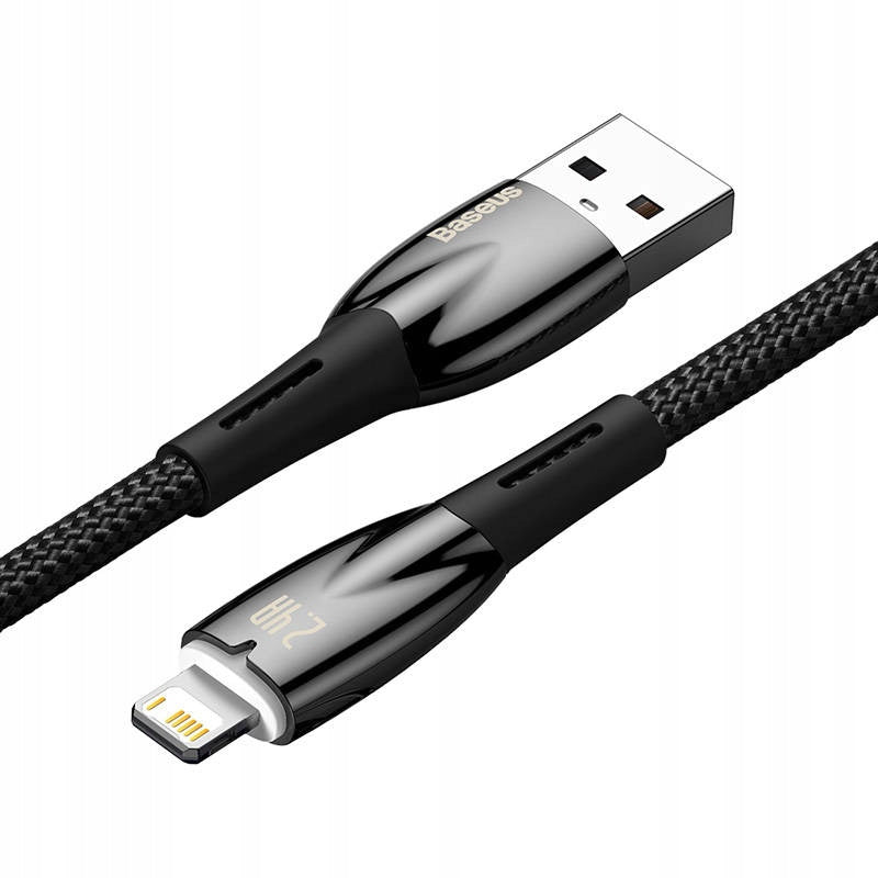 Kabel USB do Lightning Baseus Glimmer, 2.4A, 1m (c