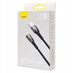 Kabel USB do Lightning Baseus Glimmer, 2.4A, 1m (c