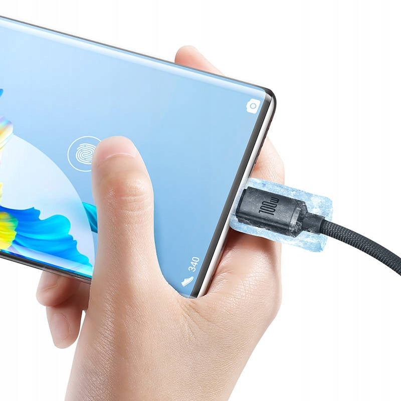 Kabel USB do USB-C Baseus Crystal Shine, 100W, 1.2