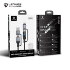 Kabel kabel 4w1 z wyświetlaczem LENYES LC542 USB-A i USB-C / USB-C i Lightning