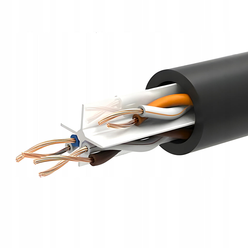 Kabel sieciowy Patchcord U/UTP 6 Montis RJ45 / RJ45 20 m czarny internet