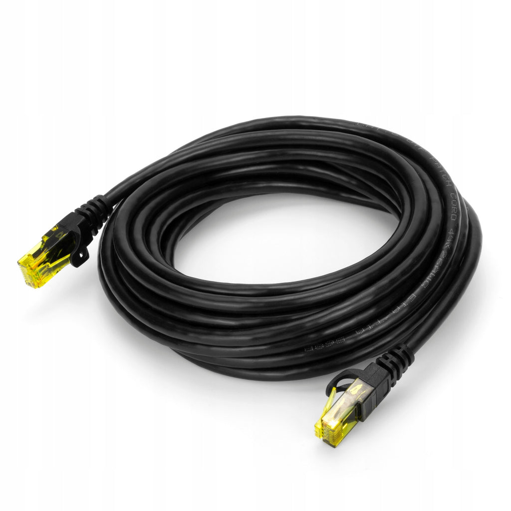 Kabel sieciowy Patchcord U/UTP 6 RJ45 / RJ45 25 m czarny internet