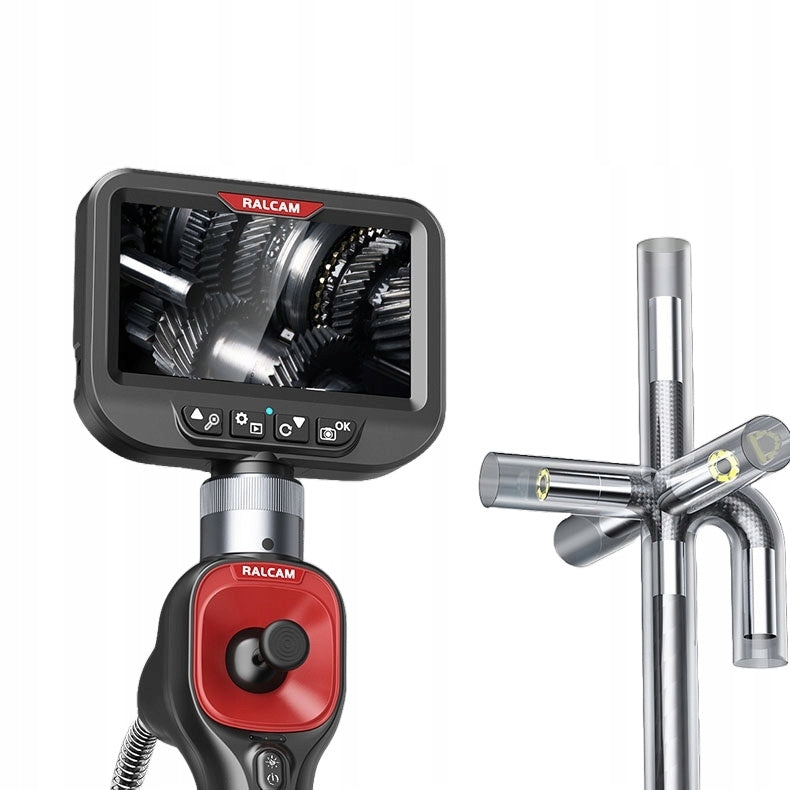 Kamera Inspekcyjna boroskop Ralcam F604B Endoskop 3.9mm 4WAY IP67 5" LCD HD + toolbox