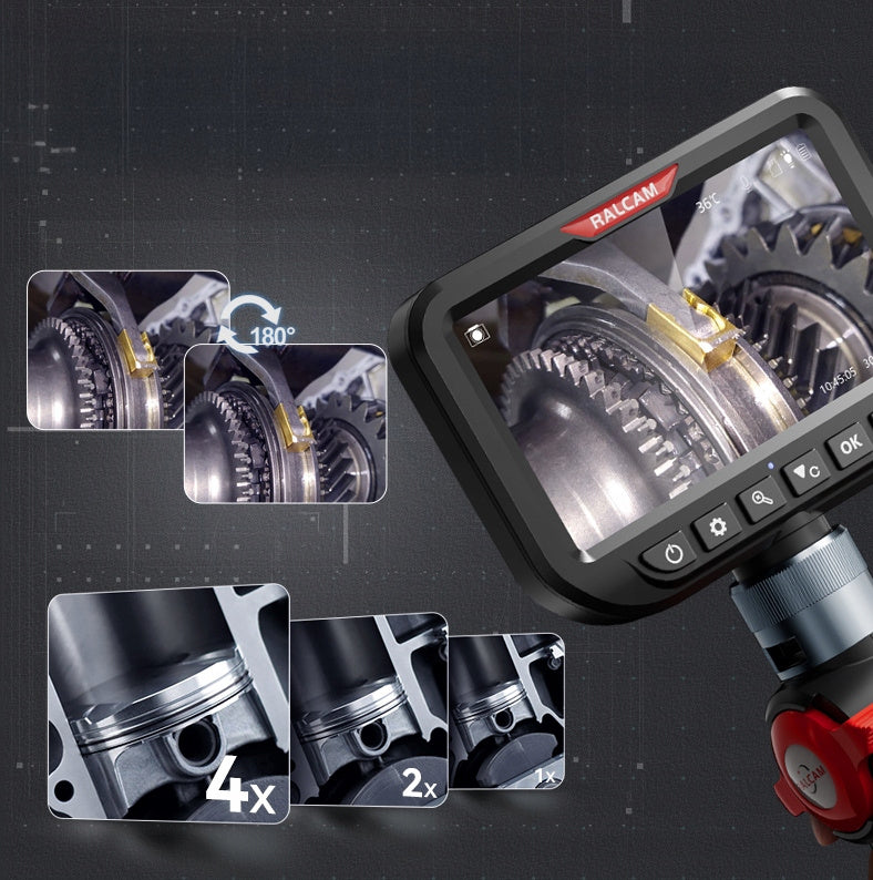 Kamera Inspekcyjna boroskop Ralcam H404B-MAX Endoskop 3.9mm HD 5” LCD IP67 + toolbox