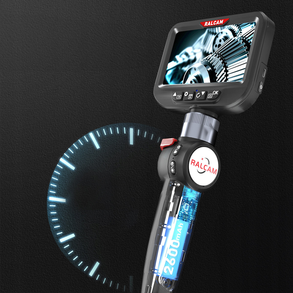 Kamera Inspekcyjna boroskop Ralcam H408B endoskop 8mm LED full HD + toolbox