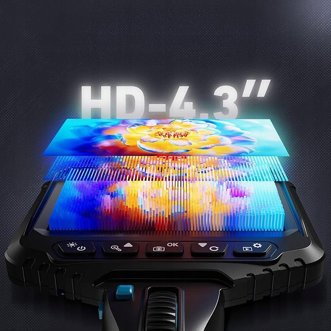 Kamera Inspekcyjna boroskop Ralcam R406S Endoskop 6.2mm HD 4.3" HD IP67 3h + toolbox