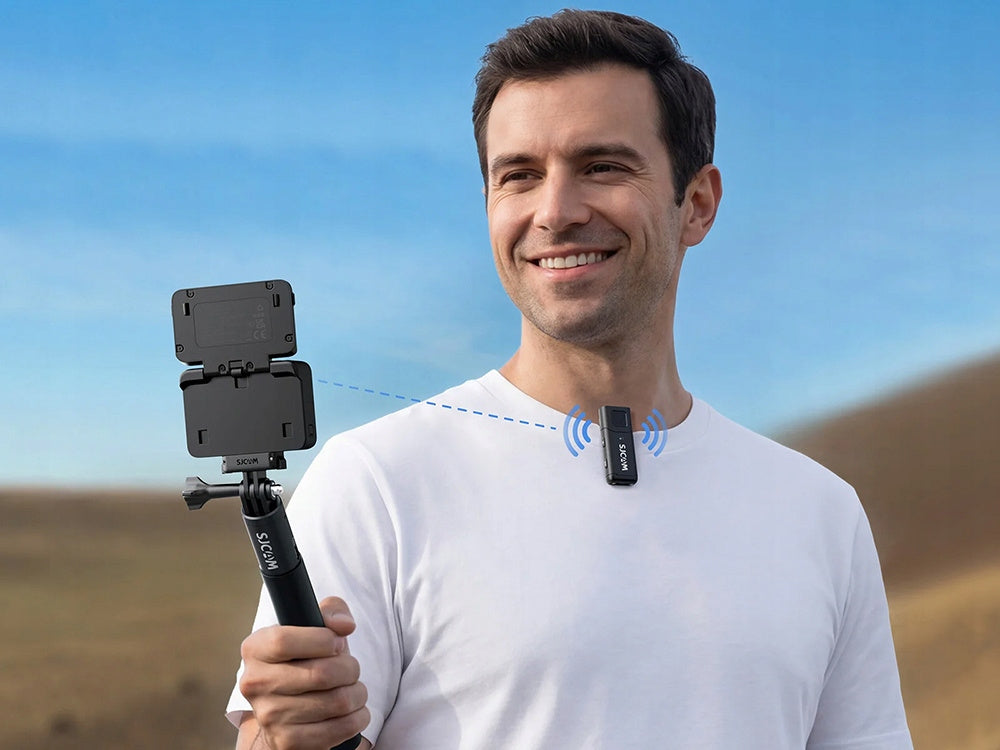 Kamera SJCAM SJ30 Dual Lens 8K Obracany Ekran 2.51" 48MP 7h + Selfie stick + akcesoria